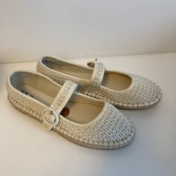 CL by Laundry Mary Jane Ballet Espadrille Flats Size 8W - Picture 2 of 7